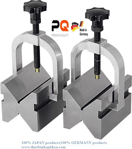  Cặp khối Vee cùng kẹp bằng thép không gỉ (Pair of double Vee blocks with clamp stainless steel )Manufacturer: HOLEX Calibration Price on requestall parts hardened. Code: 3.40.400.0272 | www.thietbinhapkhau.com | Công ty PQ 