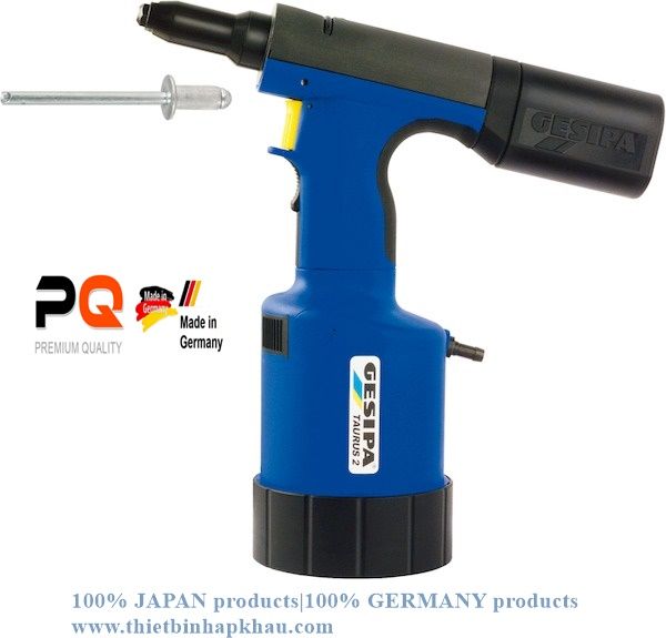 Đinh tán khí nén thủy lực. Pneumatic-hydraulic pop riveter TAURUS®. Code: 3.04.400.0423 | www.thietbinhapkhau.com | Công ty PQ 