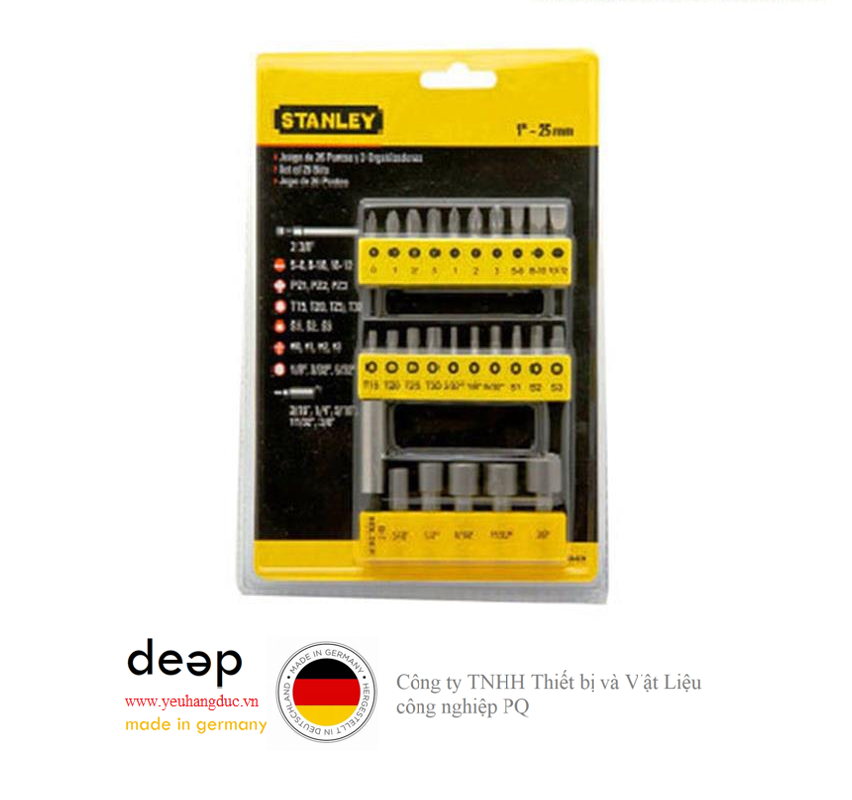 29 chi tiết Bộ đầu vít Stanley 68-071   Piqi4 | Www.Thietbinhapkhau.Com | Công Ty PQ 