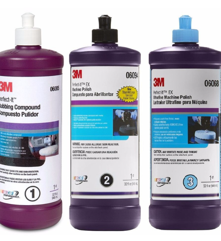 BỘ LƠ ĐÁNH BÓNG Ô TÔ, EPOXY CHÍNH HÃNG 3M [XUẤT XỨ: MỸ] (PN36060, PN06094, PN06068)