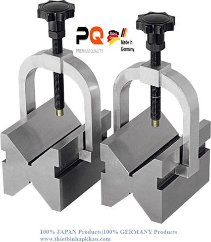  Cặp khối Vee cùng kẹp bằng thép không gỉ (Pair of double Vee blocks with clamp stainless steel). Code: 3.40.400.1014| www.thietbinhapkhau.com | Công ty PQ 