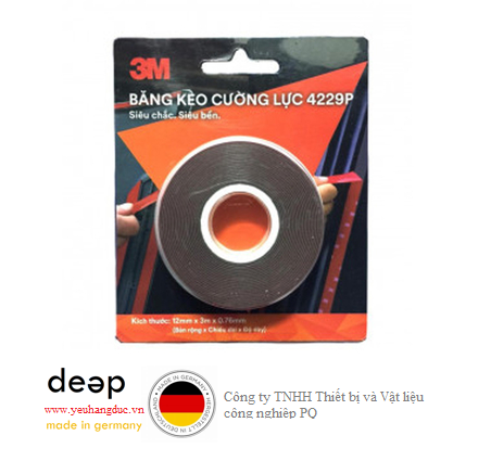  Băng keo 12mm x 3m 3M BK4229-123  Piqi3 | Www.Thietbinhapkhau.Com | Công Ty PQ 