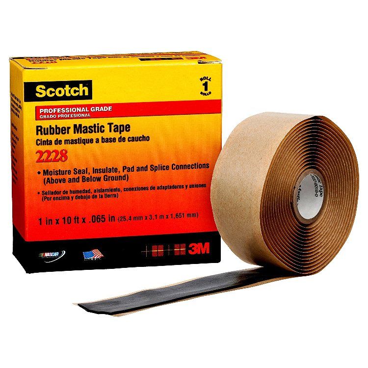 BĂNG KEO ĐIỆN TỰ KẾT DÍNH, CHỊU DÒNG CAO, CHỐNG NƯỚC, TIÊU ÂM 3M SCOTCH RUBBER MASTICTAPE 50MMX3.1MX1.6MM