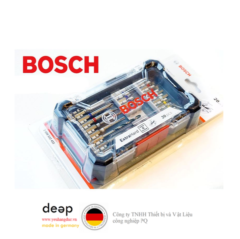  Bộ mũi khoan & vặn vít Pick&Click 20 món Bosch 2608522422   Piqi3 | Www.Thietbinhapkhau.Com | Công Ty PQ 