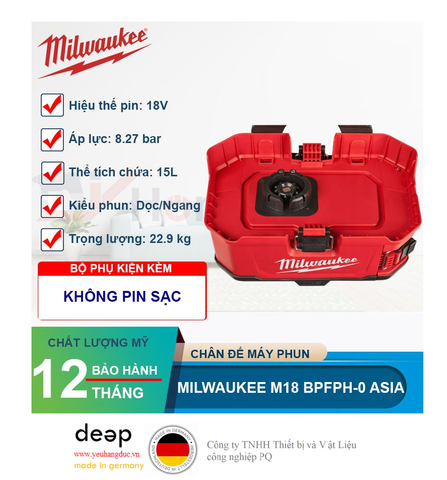  Chân đế máy phun Milwaukee M18 BPFPH-0   Piqi4 | Www.Thietbinhapkhau.Com | Công Ty PQ 