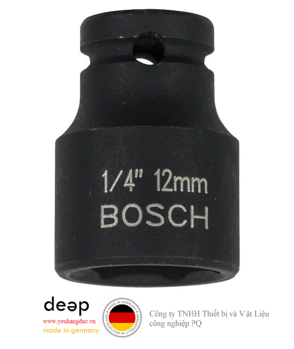 Đầu khẩu Bosch 1/4 inch 1608551008 (cỡ 12, 25mm)   Piqi3 | Www.Thietbinhapkhau.Com | Công Ty PQ 
