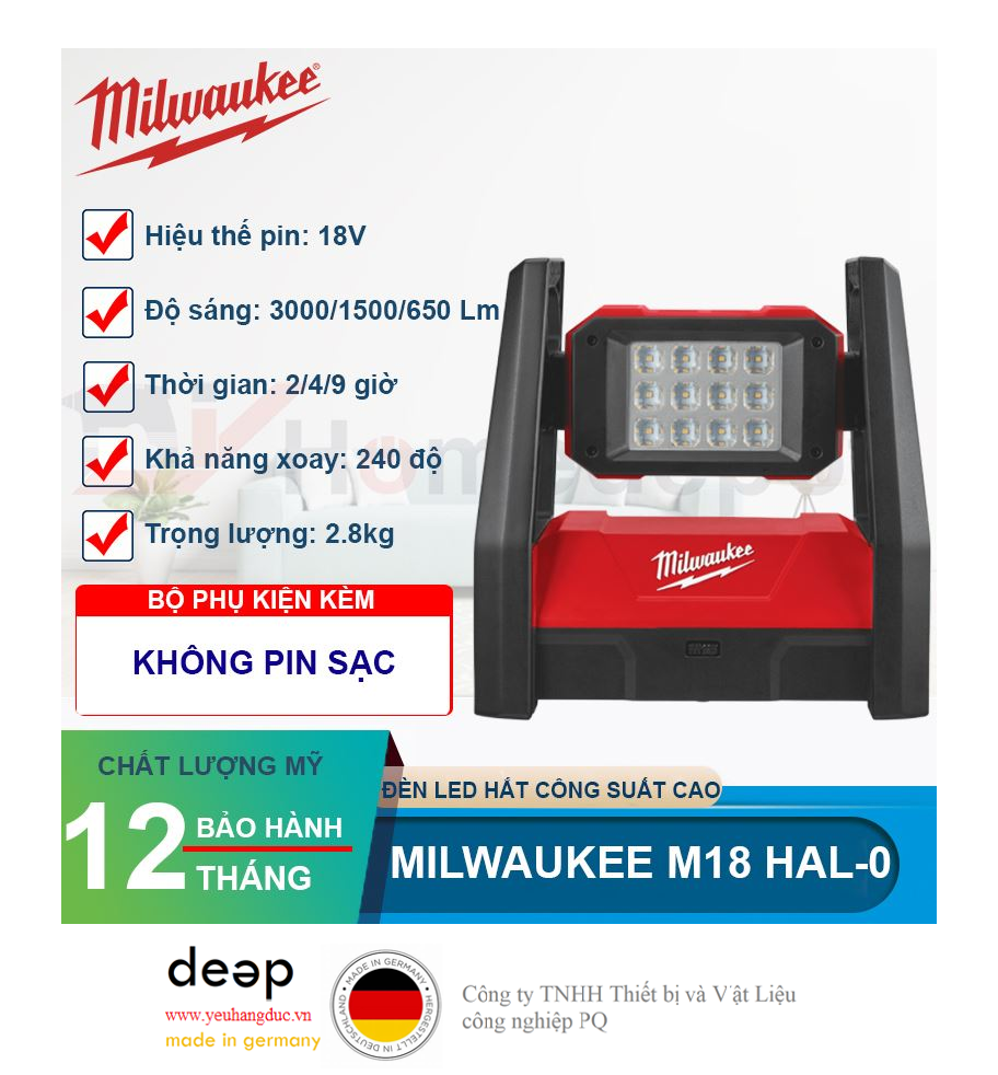 Milwaukee sales m18 hal