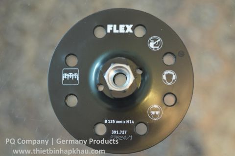  Đế gắn nhám dĩa lông dính FLEX (391.727) D125-8 H\F. Code: 3.10.530.0025 | www.thietbinhapkhau.com | Công ty PQ 