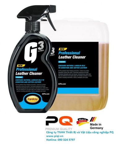  Chai làm sạch bề mặt da G3 Pro Leather Cleaner 500ml G3P7200 PQ Châu Âu Bảo dưỡng xe hơi ô tô dành cho Dân Chuyên 