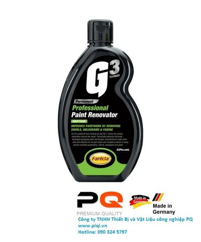  Lơ cải thiện bề mặt sơn G3 Pro Paint Renovator 500 ml  G3P7165 PQ Châu Âu Bảo dưỡng xe hơi ô tô dành cho Dân Chuyên 