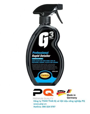  Vệ sinh bề mặt nhanh G3 Pro Rapid Detailer 500ml  G3P7193 PQ Châu Âu Bảo dưỡng xe hơi ô tô dành cho Dân Chuyên 