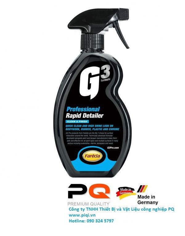 Vệ sinh bề mặt nhanh G3 Pro Rapid Detailer 500ml  G3P7193 PQ Châu Âu Bảo dưỡng xe hơi ô tô dành cho Dân Chuyên