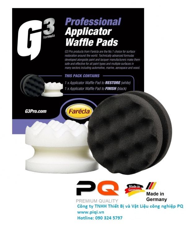 Bộ mút nhỏ trắng và đen G3 Pro Applicator Waffle Pads  G3P7167 PQ Châu Âu Bảo dưỡng xe hơi ô tô dành cho Dân Chuyên