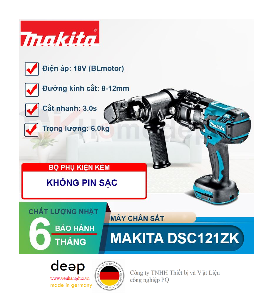 Máy cắt sắt ty ren dùng pin Makita DSC121ZK   Piqi4 | Www.Thietbinhapkhau.Com | Công Ty PQ 