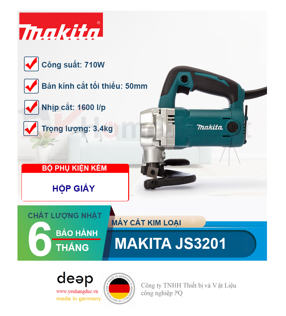 Máy cắt tôn Makita JS3201 710W   Piqi4 | Www.Thietbinhapkhau.Com | Công Ty PQ 