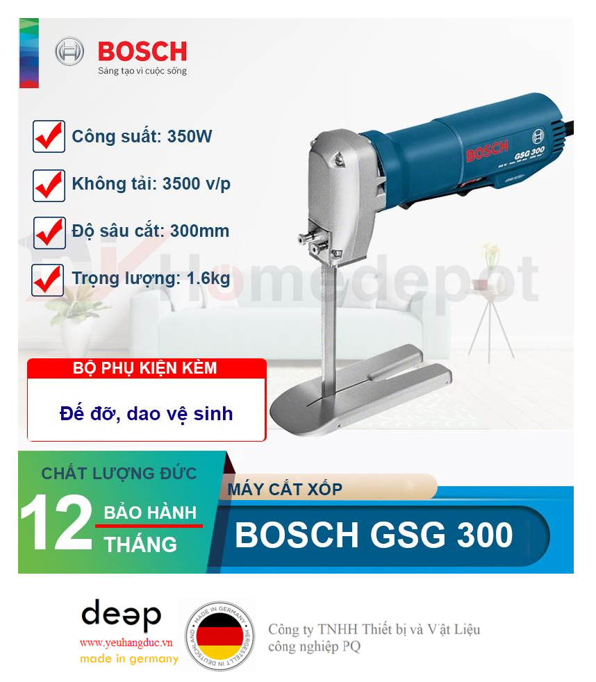 Máy Cắt Xốp Bosch GSG 300   Piqi4 | Www.Thietbinhapkhau.Com | Công Ty PQ 