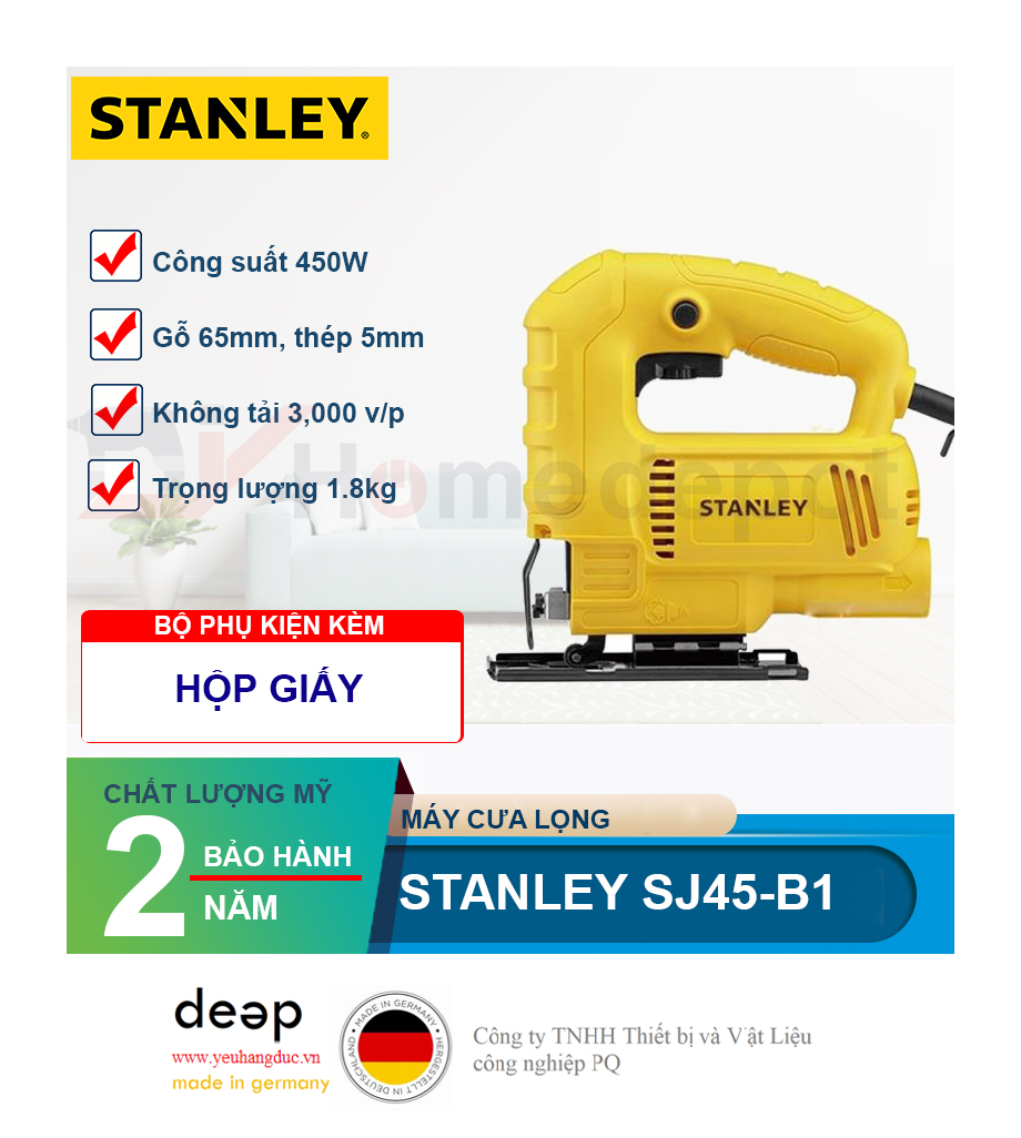 Máy cưa lọng Stanley SJ45-B1   Piqi4 | Www.Thietbinhapkhau.Com | Công Ty PQ 