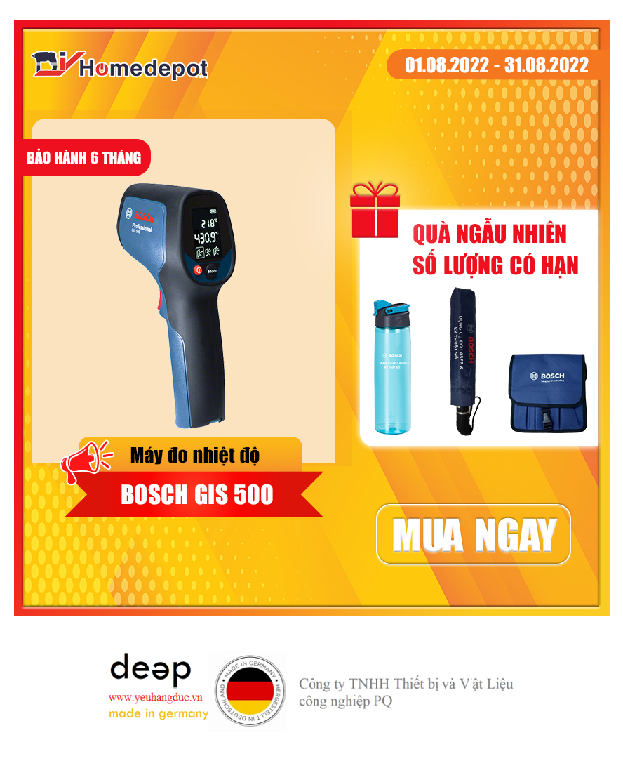 Máy đo nhiệt độ Bosch GIS 500   Piqi4 | Www.Thietbinhapkhau.Com | Công Ty PQ 