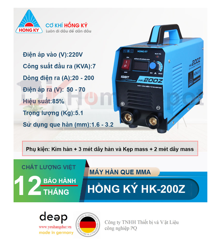 Máy hàn que điện tử Hồng Ký HK 200Z   Piqi4 | Www.Thietbinhapkhau.Com | Công Ty PQ 