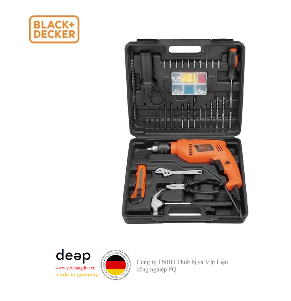Máy khoan động lực Black&Decker HD555KMPR   Piqi4 | Www.Thietbinhapkhau.Com | Công Ty PQ 