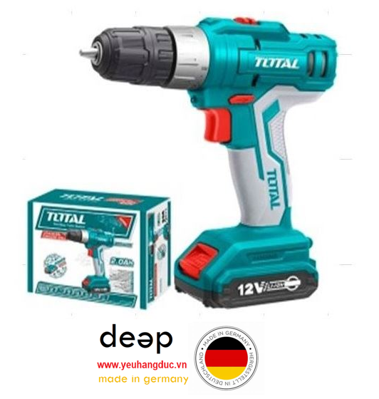 Máy Khoan Vặn Vít Dùng Pin Total TDLI1221   Piqi4 | Www.Thietbinhapkhau.Com | Công Ty PQ 