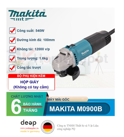  Máy mài góc Makita M0900B 540W   Piqi4 | Www.Thietbinhapkhau.Com | Công Ty PQ 