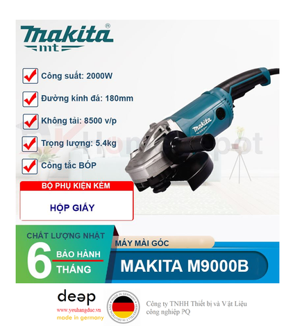  Máy Mài Góc Makita M9000B 2000W   Piqi4 | Www.Thietbinhapkhau.Com | Công Ty PQ 