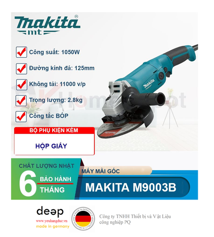  Máy Mài Góc Makita M9002B 1050W   Piqi4 | Www.Thietbinhapkhau.Com | Công Ty PQ 