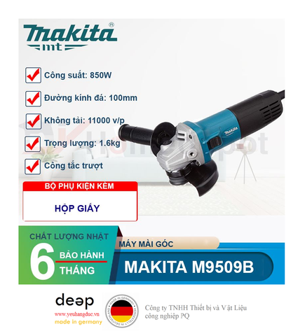  Máy Mài Góc Makita M9509B 850W   Piqi4 | Www.Thietbinhapkhau.Com | Công Ty PQ 