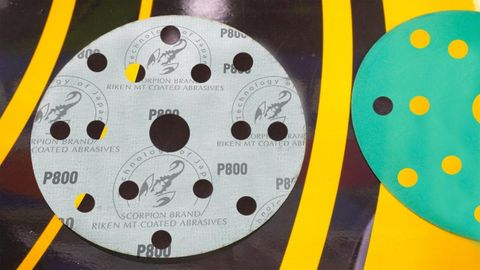  Nhám đĩa Film FV chà sơn ô tô ( siêu Mềm) Đường kính 150 mm P800 không lỗ 