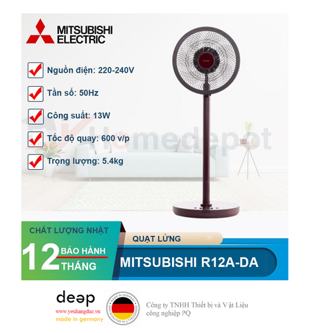  Quạt lửng Mitsubishi R12A-DA (Đỏ)   Piqi4 | Www.Thietbinhapkhau.Com | Công Ty PQ 