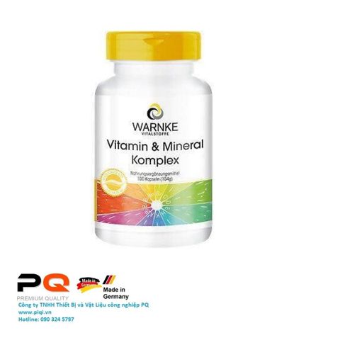  VITAMIN TỔNG HỢP - Warnke Vitamin Und Mineral komplex, Lọ 100 viên Code: 1.30 1003051 | www.yeuhangduc.vn  | Công ty PQ 
