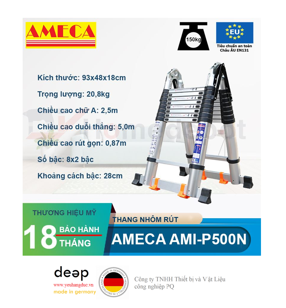 Thang Xếp Đôi Ameca AMI-P500N   Piqi4 | Www.Thietbinhapkhau.Com | Công Ty PQ 