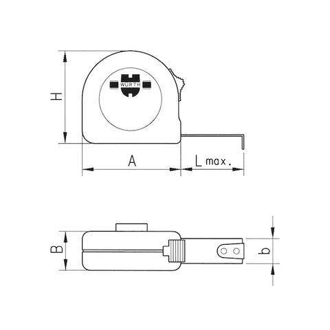  THƯỚC CUỘN BỎ TÚI piqi2 | Www.Thietbinhapkhau.Com | Công Ty PQ 