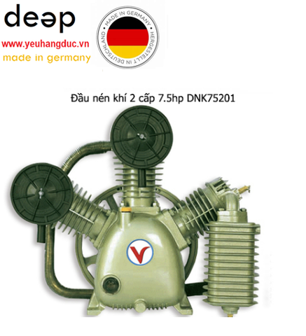  Đầu máy nén khí 2 cấp 7,5hp DNK75201 piqi2 | Www.Thietbinhapkhau.Com | Công Ty PQ 