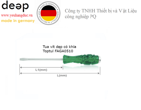  Tua vít dẹp có khía FAGA0510 piqi2 | Www.Thietbinhapkhau.Com | Công Ty PQ 