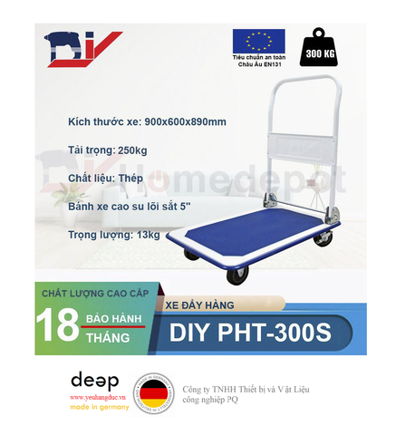  Xe đẩy hàng DIY PHT-300S   Piqi4 | Www.Thietbinhapkhau.Com | Công Ty PQ 