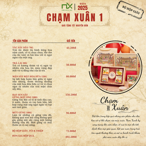  T2501 COMBO HỘP QUÀ 5N (CHẠM XUÂN) 