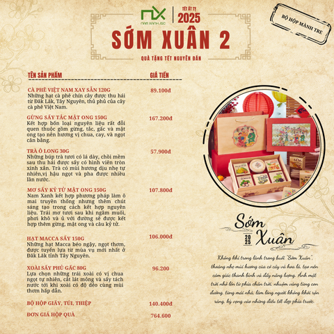  T2512 COMBO HỘP QUÀ 32 (SỚM XUÂN) 