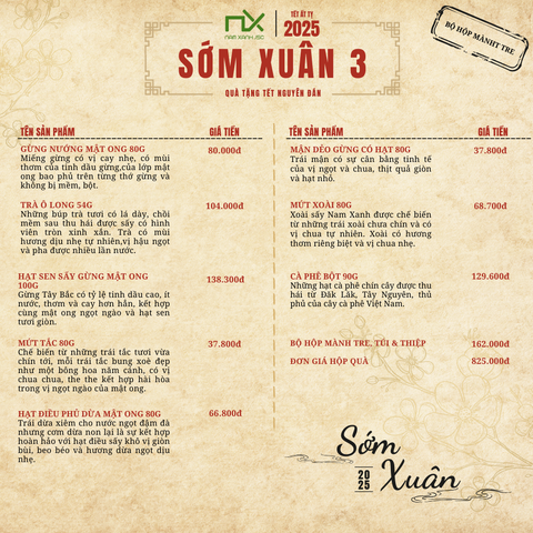  T2513 COMBO HỘP QUÀ 35 (SỚM XUÂN) 