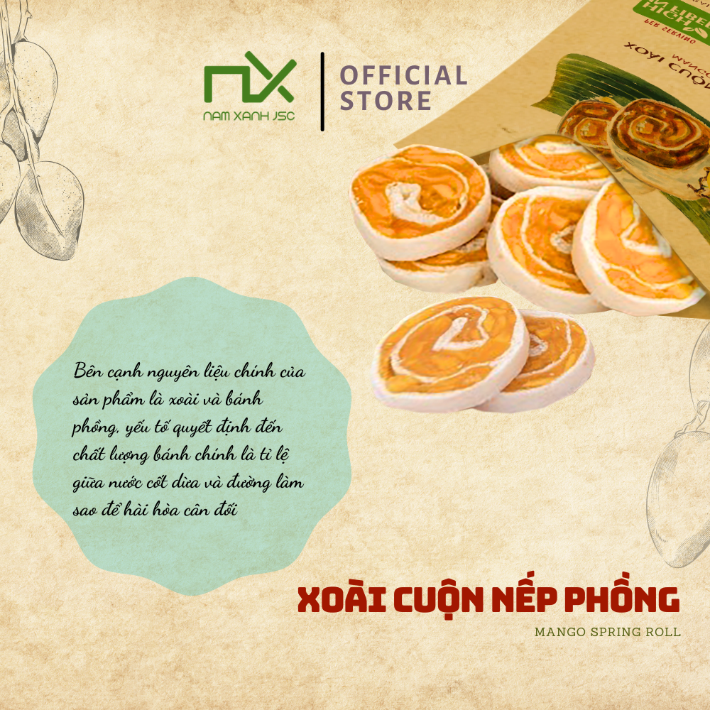  Túi Xoài Cuộn Nếp Phồng 40g (43g) 