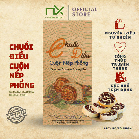  Chuối điều cuộn nếp phồng 80g (100g) 