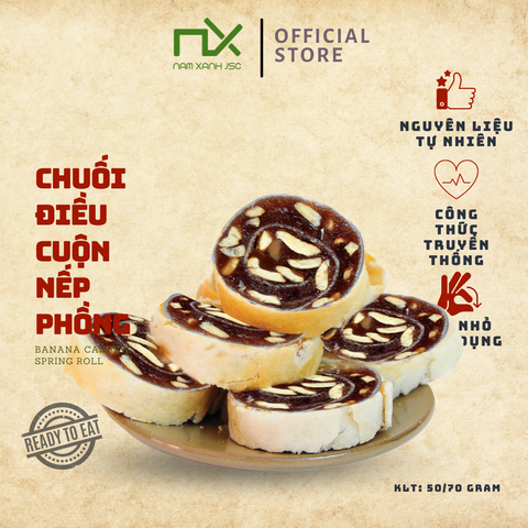  Chuối điều cuộn nếp phồng 80g (100g) 
