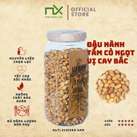  TP03128 Đậu nành tẩm cỏ ngọt vị cay bắc 210g (260g) _ 340129 