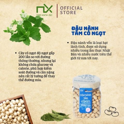  Đậu Nành Tẩm Cỏ Ngọt 70g (90g) _ 340600 