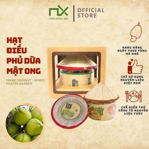  Hạt Điều Phủ Dừa Mật Ong 130g (170g) _ Collection 