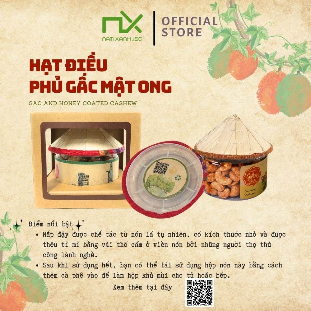  TP02200 Hạt Điều phủ gấc mật ong 130g (170g) COLLECTION _ 130506 