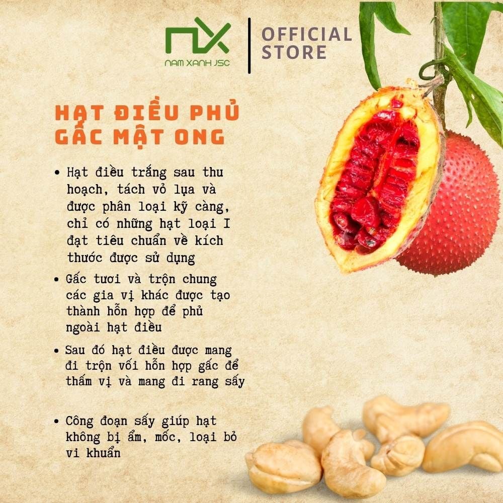  TP02200 Hạt Điều phủ gấc mật ong 130g (170g) COLLECTION _ 130506 