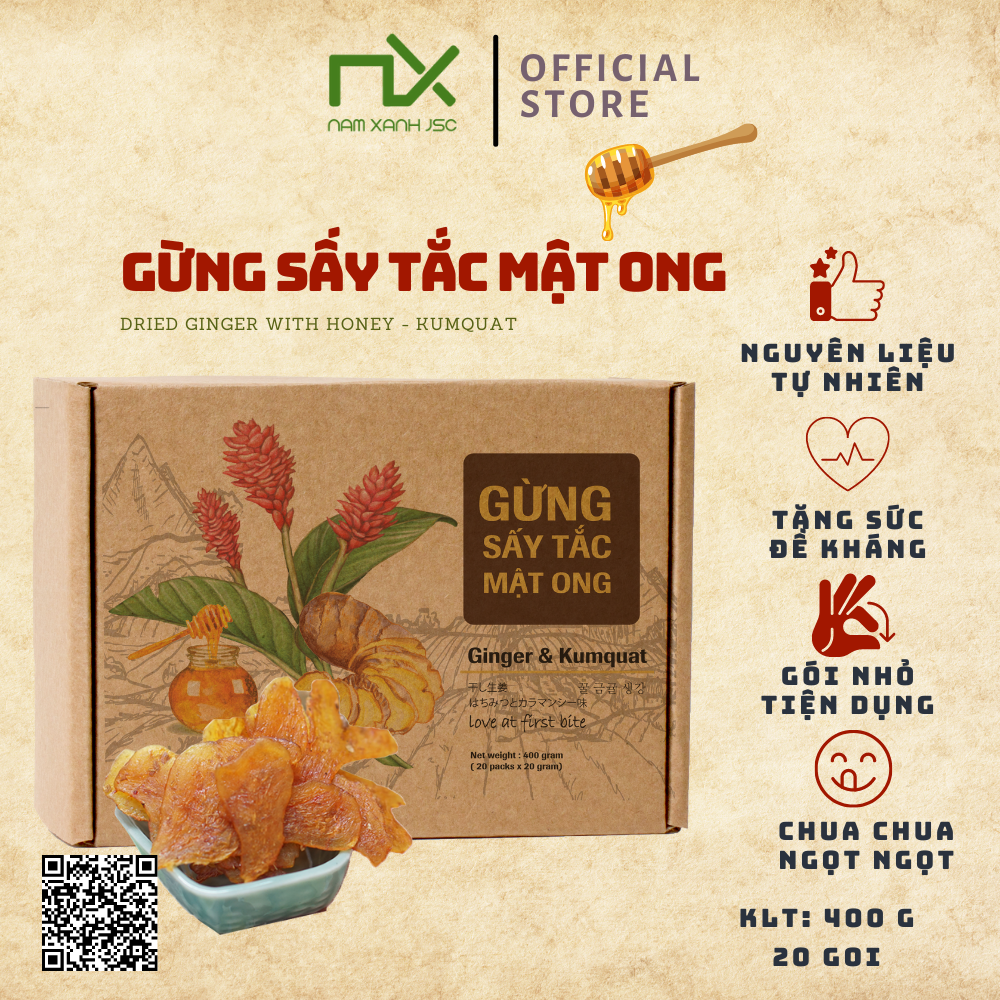 TP32030 DRIED GINGER WITH HONEY - KUMQUAT 20 BAGS_ 400GR (560GR