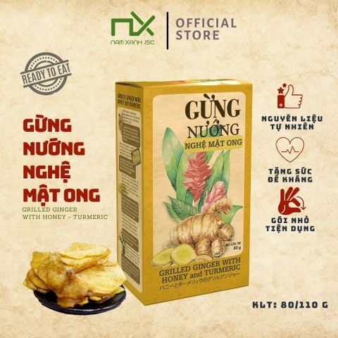  Gừng Nướng Nghệ Mật Ong 80g (110g) 